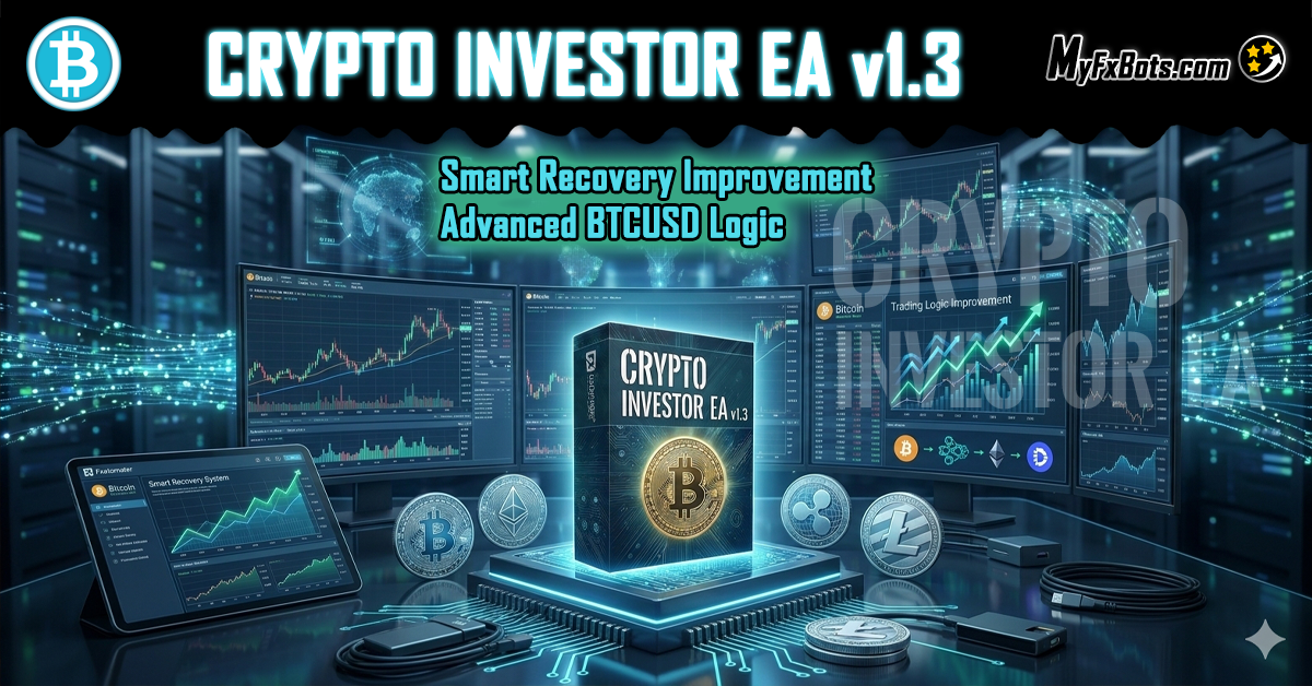 Crypto Investor EA v1.3: обновленная логика BTCUSD и система Smart Recovery